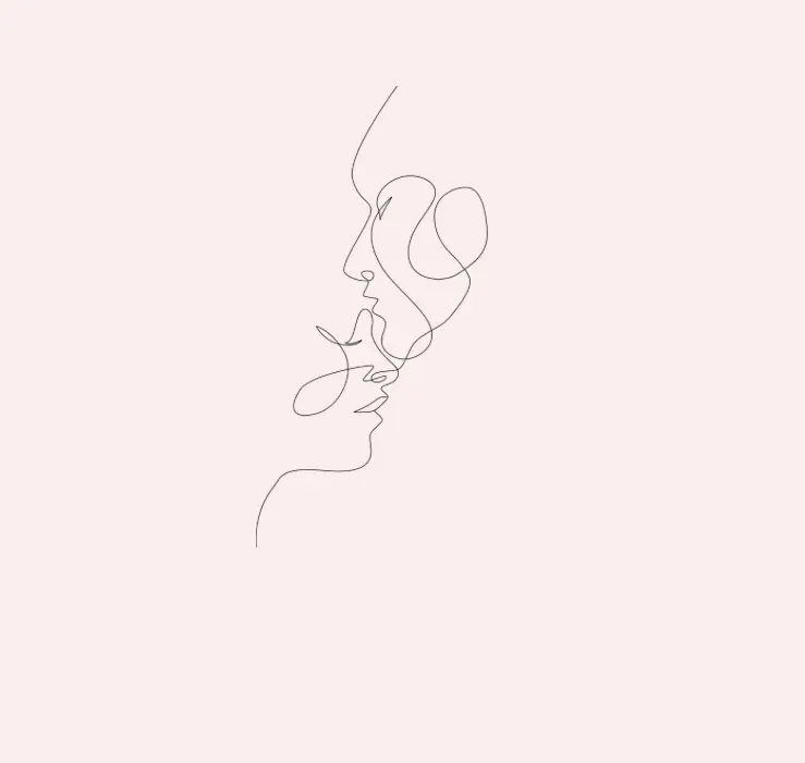 line art of a couple